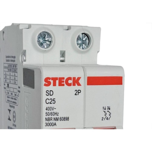 Disjuntor Steck ''Din'' Bipolar 25A. C
