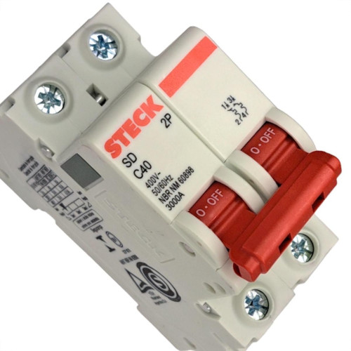 Disjuntor Steck ''Din'' Bipolar 40A. C