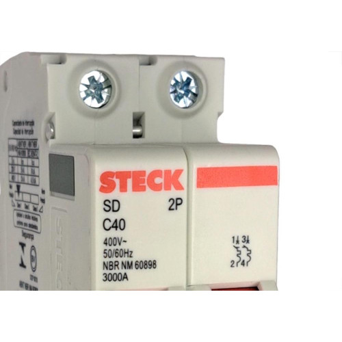 Disjuntor Steck ''Din'' Bipolar 40A. C