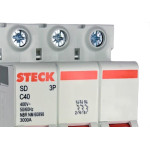 Disjuntor Steck ''Din'' Tripolar 40A. C