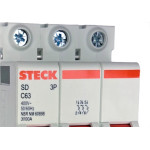 Disjuntor Steck ''Din'' Tripolar 63A. C