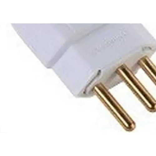 Pino Prensa Cabo Macho Interneed 2 Polos+Terra 10A. Branco 61724 - Kit C/10 Pecas