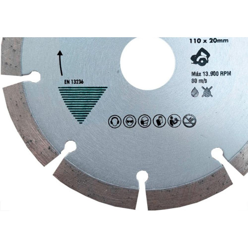 Disco Diamantado Norton Classic Segmentado Concreto 110X20Mm