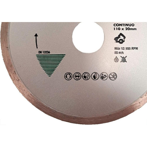 Disco Diamantado Norton Classic Continuo Porcelanato / Ceramica 110X20Mm