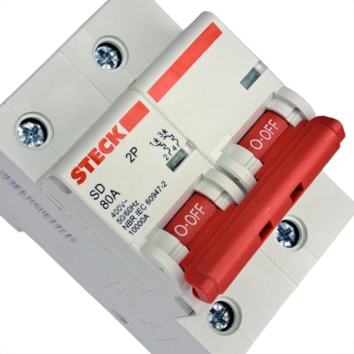 Disjuntor Steck ''Din'' Bipolar 80A. C