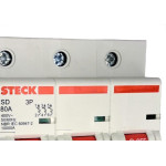 Disjuntor Steck ''Din'' Tripolar 80A. C