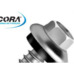 Parafuso Auto Brocante Sextavado Com Arruela Ancora   14 X3/4'' - Kit C/3 Centos