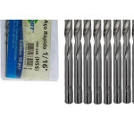 Broca Aco Rapido Brasfort 1/16'' - 7494 - Kit C/10 Pecas
