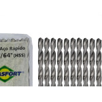 Broca Aco Rapido Brasfort   17/64'' - 7507 - Kit C/10 Pecas