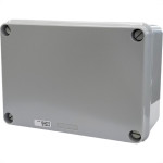 Caixa Passagem Pvc Steck 30Cm X 22Cm Sobrepor Cinza Ip55 - Sex-322A