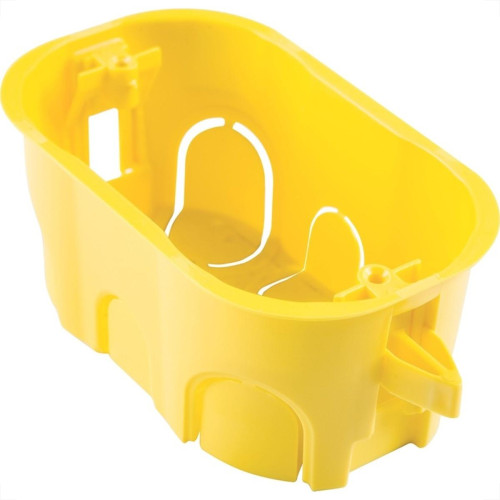 Caixinha De Luz Pvc Para Drywall Tramontina Amarela 4X2 - Kit C/10 Pecas