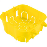 Caixinha De Luz Pvc Para Drywall Tramontina Amarela 4X4 - Kit C/10 Pecas