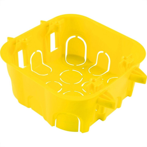Caixinha De Luz Pvc Para Drywall Tramontina Amarela 4X4 - Kit C/10 Pecas