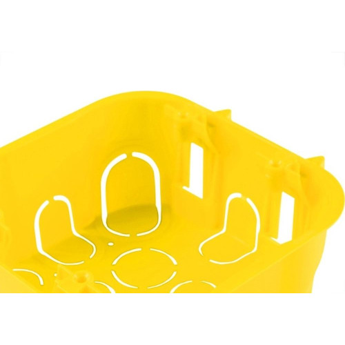 Caixinha De Luz Pvc Para Drywall Tramontina Amarela 4X4 - Kit C/10 Pecas