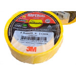 Fita Isolante 3M Imperial. 10M Amarela - Kit C/10 Pecas
