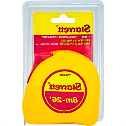Trena Starrett Amarela Com Trava 8Mx26Mm - K-Ts1-8Me-S