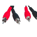 Cabo Audio/Video 2Rca + 2Rca 1,80M - Kit C/10 Pecas