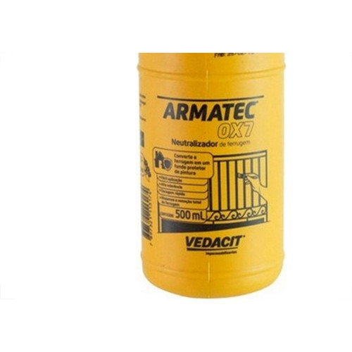Removedor De Ferrugem Vedacit Armatec Ox7 Neutralizante 500Ml