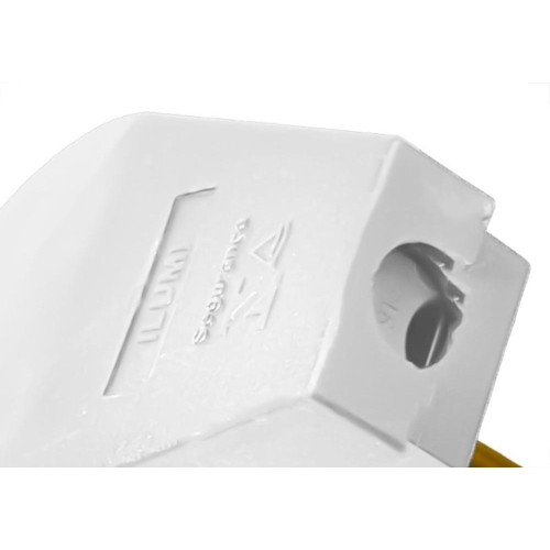 Pino Prensa Cabo Ilumi 2 Polos 10A. Gigante Branco - 1437Pct - Kit C/10 Pecas