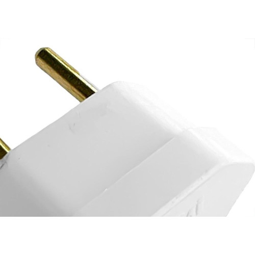 Pino Triangulo Ilumi 2 Polos 10A. Branco - 1443Pct - Kit C/10 Pecas