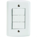 Conjunto Tramontina Com Placa Lux2 3 Simples 57145/070