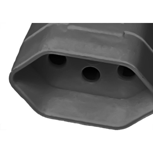 Pino Femea Ilumi 2 Polos+Terra 10A. Preto Prensa Cabo - 1432Pct - Kit C/10 Pecas