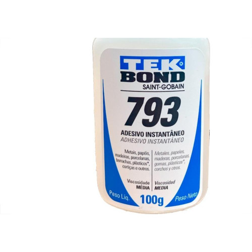 Cola Instantanea Tekbond 793 - Nao Entope - Bico Tipo ''A'' Media Viscosidade 100G
