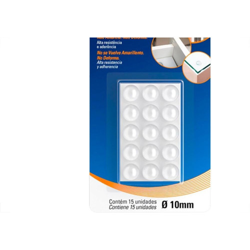 Anti Impacto Adesivo Tekbond Gota 10Mm Com 15 Pecas