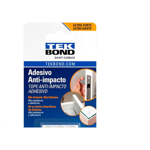 Anti Impacto Adesivo Tekbond Gota 10Mm Com 15 Pecas