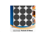 Feltro Adesivo Tekbond Redondo 20Mm Com 24 Pecas
