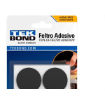 Feltro Adesivo Tekbond Redondo 35Mm Com 8 Pecas