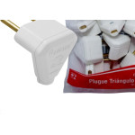 Pino Triangulo Luster 10A. Branco - Kit C/10 Pecas