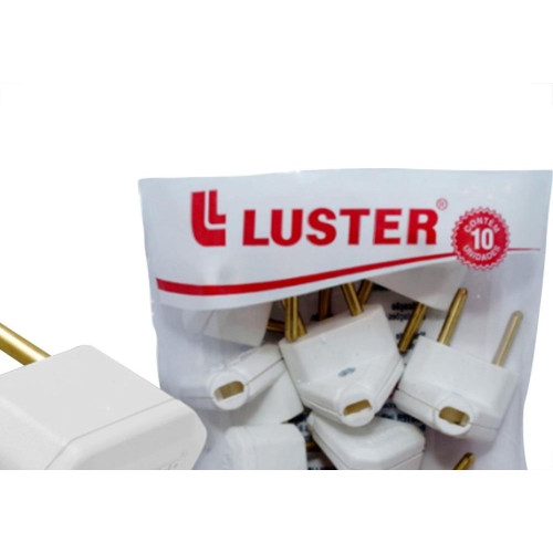 Pino Triangulo Luster 10A. Branco - Kit C/10 Pecas