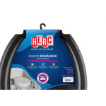 Assento Sanitario Almofadado Herc Preto 2392