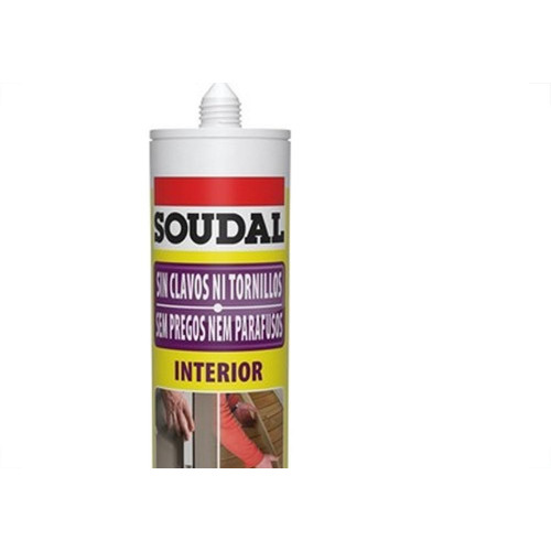Cola Monta Fixa Soudal Sem Pregos 360G Interior