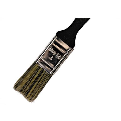 Pincel Trincha Pintura Roma Grisalha Ref.301 Cabo Preto 1'' - Kit C/12 Pecas