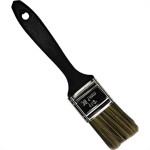 Pincel Trincha Pintura Roma Grisalha Ref.301 Cabo Preto   1.1/2'' - Kit C/12 Pecas