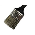 Pincel Trincha Pintura Roma Grisalha Ref.301 Cabo Preto   2'' - Kit C/12 Pecas