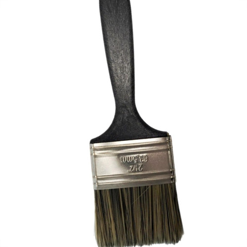 Pincel Trincha Pintura Roma Grisalha Ref.301 Cabo Preto   2.1/2'' - Kit C/12 Pecas