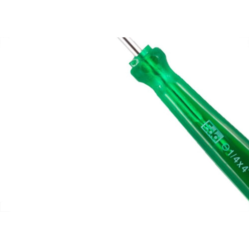 Chave Fenda Eda Cromo Vanadio Verde Com Ima 1/4'' X 4'' - 9Ts - Kit C/12 Pecas
