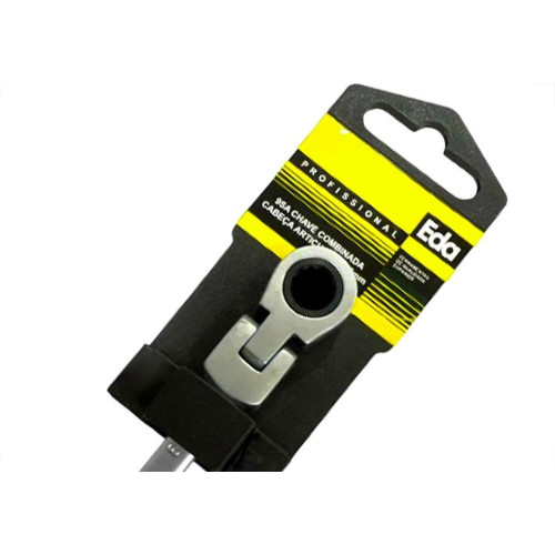 Chave Combinada Eda Catracada Articulada Cromo Vanadio 08Mm - 9Sa