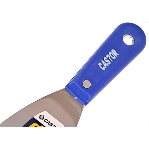 Espatula Castor Aco Inox Cabo Plastico Reforcado Azul 60Mm - 791