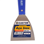 Espatula Castor Aco Inox Cabo Plastico Reforcado Azul 80Mm - 792