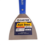 Espatula Castor Aco Inox Cabo Plastico Reforcado Azul 100Mm - 793