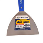 Espatula Castor Aco Inox Cabo Plastico Reforcado Azul 120Mm- 794