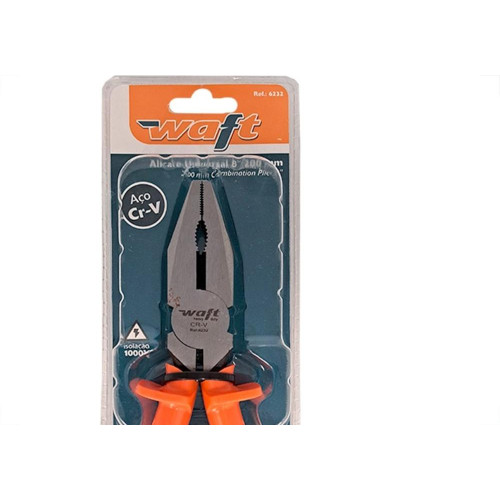 Alicate Universal Waft Profissional Isolado 8'' 1000V. - 6232