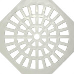 Grelha Plastica Quadrada Branca Herc 15X15Cm - 2284 - Kit C/6 Pecas