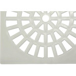 Grelha Plastica Quadrada Branca Herc 15X15Cm - 2284 - Kit C/6 Pecas
