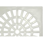 Grelha Plastica Quadrada Branca Herc 15X15Cm - 2284 - Kit C/6 Pecas