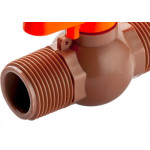 Registro Esfera Pvc Rosca Externa Herc 3/4''